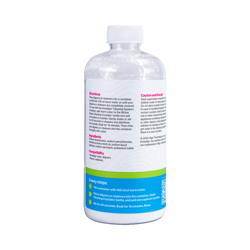 Back of 300g Cleaning Crystals+ Bottle