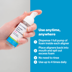 Invisalign™ Aligner Cleaning Foam 55ml easy to use instructions